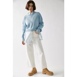 Free People Easy Street Crop Pullover